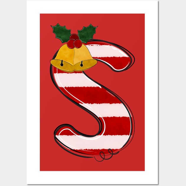 Letter S (Christmas Alphabet) Wall Art by Pop Cult Store